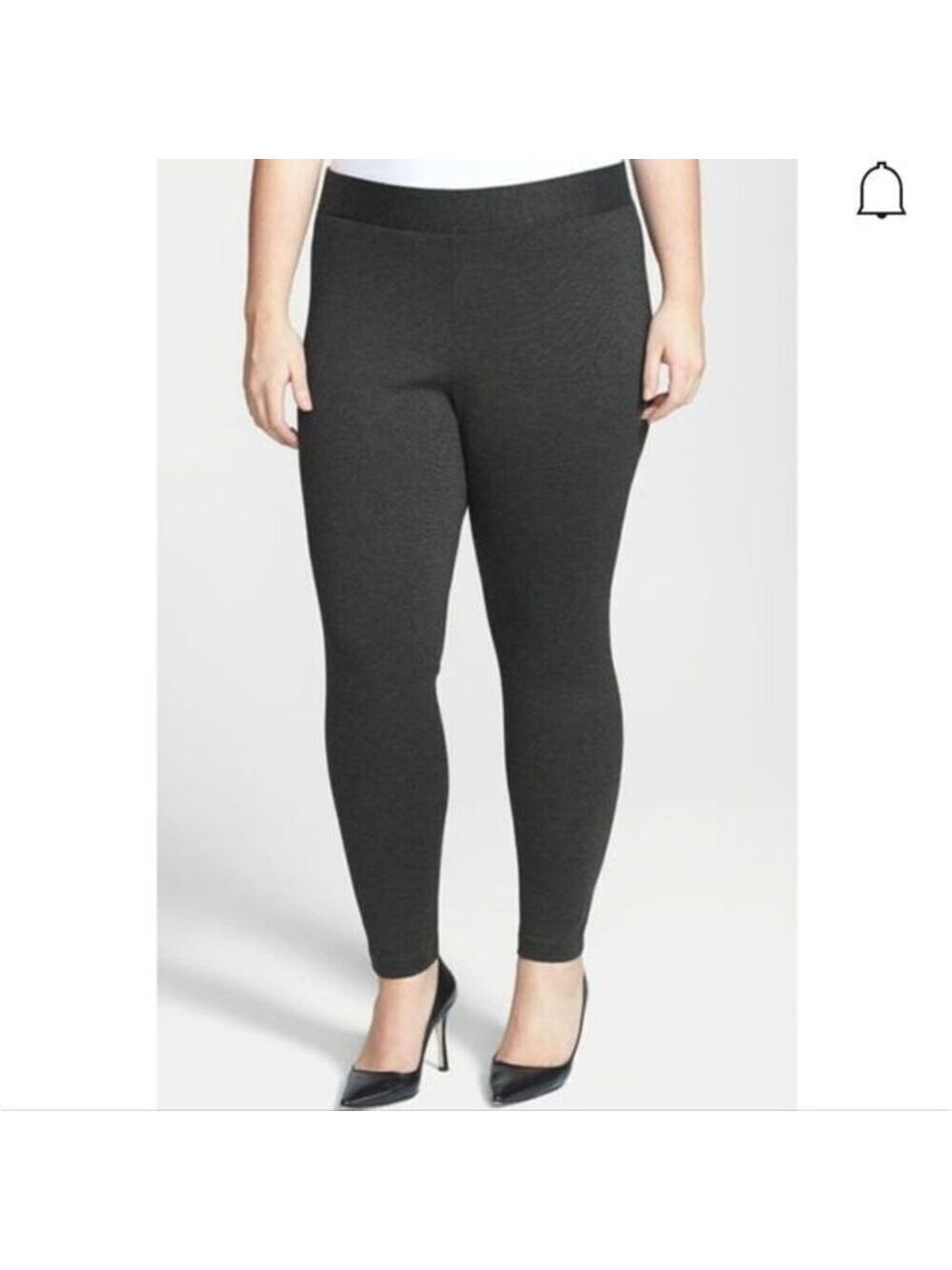 Two by Vince Camuto High Rise Leggings In Dark Heather Grey